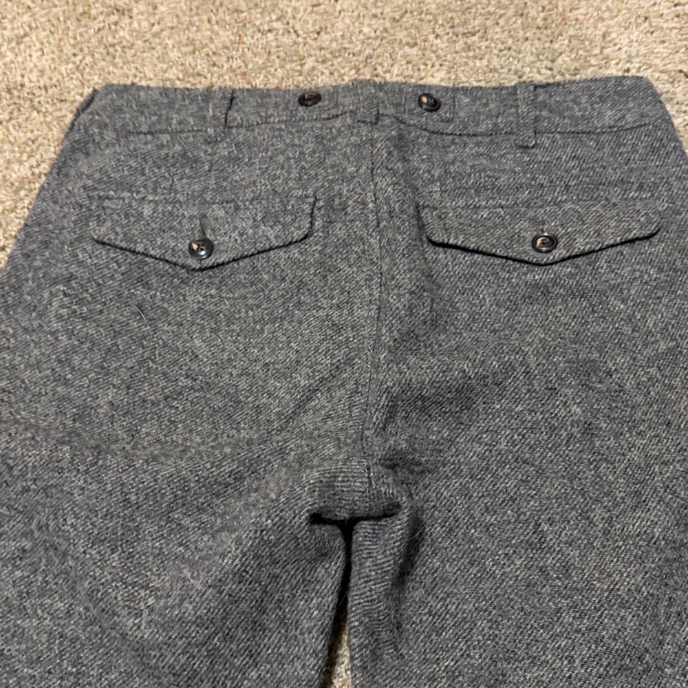 Men’s H&M MAURITZ ARCHIVE COLLECTION 100% British Moon Wool Tweed Pants Gray 30R - Picture 6 of 11